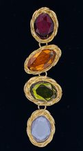 Load image into Gallery viewer, Multi Color Stone Dangle Earrings