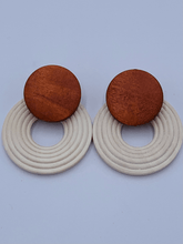 Load image into Gallery viewer, Disco Wooden Hoops