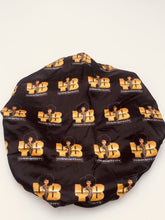 Load image into Gallery viewer, Black &amp; Red Reversible Yummybitestv Signature Bonnet