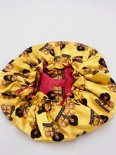 Load image into Gallery viewer, Hot Pink &amp; Yellow Signature Yummybitestv Reverse Bonnet